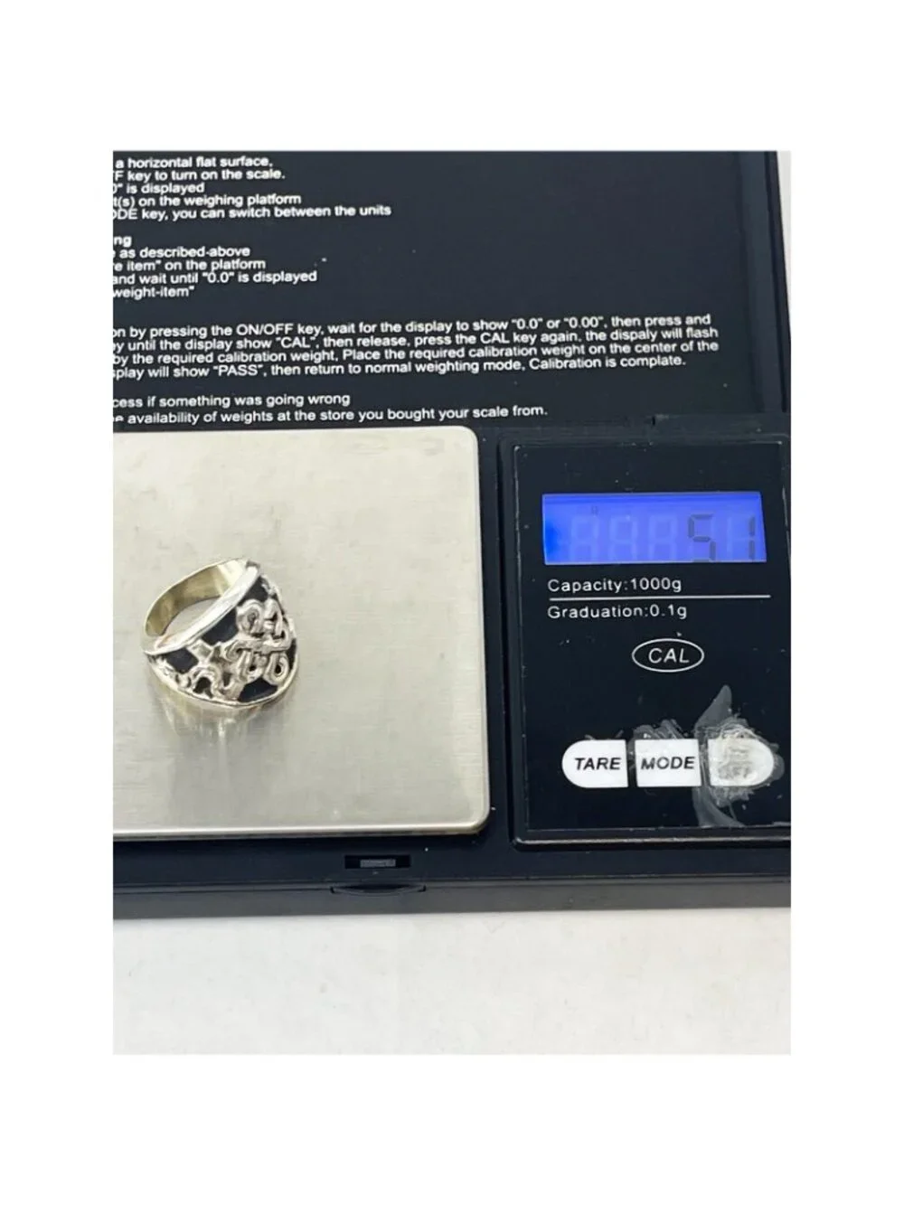 Vintage Sterling Silver 925 Knot Band Ring Oxidized Celtic Infinity Design SZ 6